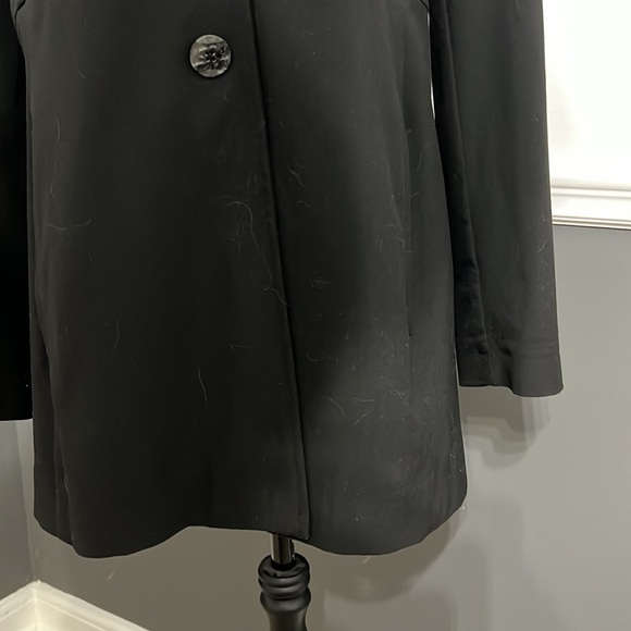 J.Jill Stretch Blazer Long 10 Black Long Sleeve 3 Button Down - Picture 4 of 7